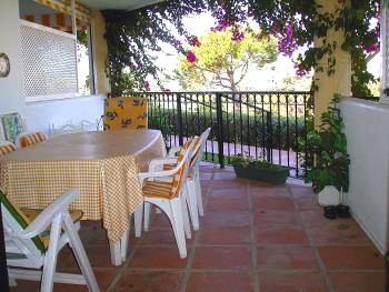 Patio from lounge windows
